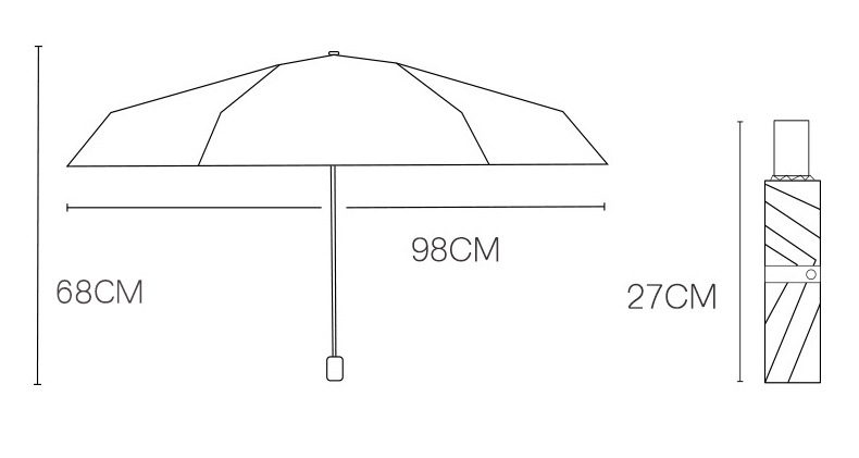 全自动雨伞批发印刷logo商务广告伞防晒防紫外线遮阳伞折叠太阳伞详情17