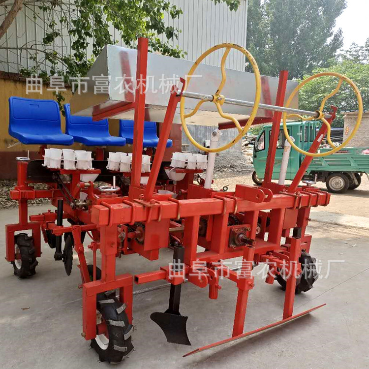 菜苗种植机 蔬菜种植秧苗移栽机 茄子苗拖拉机后置式栽种机