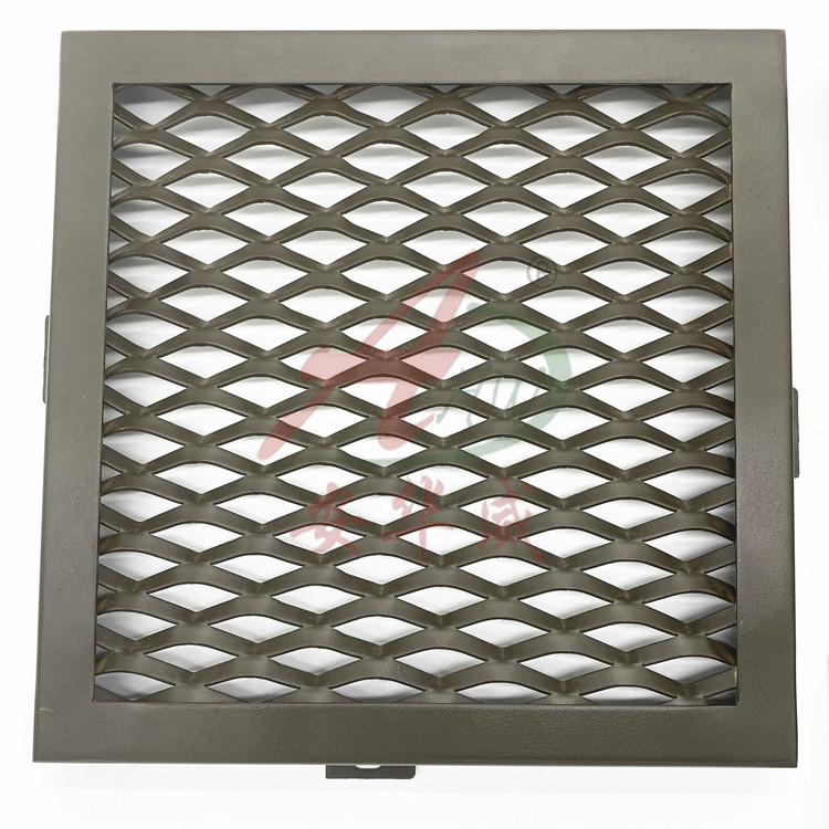铝幕墙装饰吊顶天花穿孔铝板网 菱形孔铝合金拉伸扩张装饰网