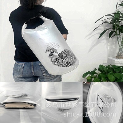 goods in stock Wet and dry separate Storage Swimming bag Waterproof bag Rafting bags Beach Bag Manufactor customized PVC Bucket bag
