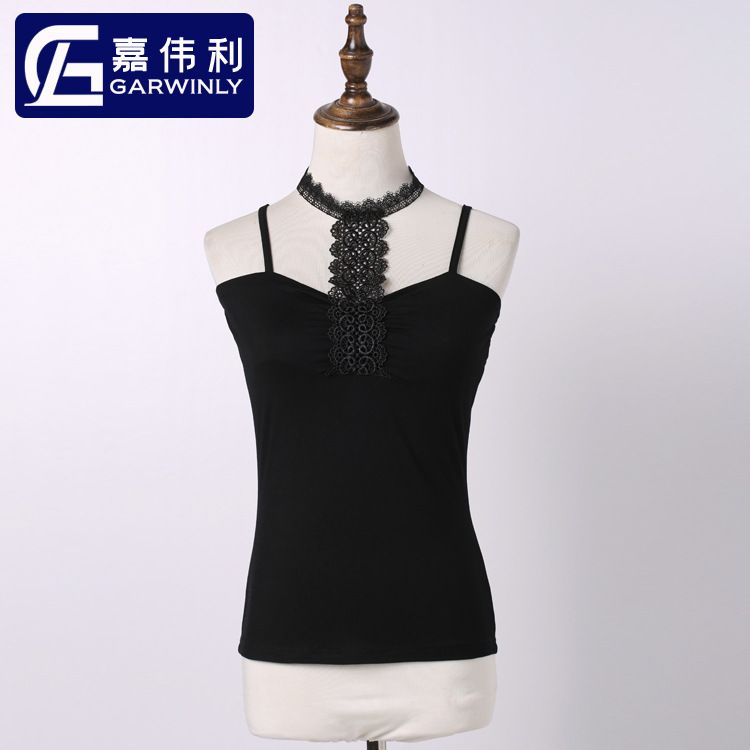 lace base sexy top with cups