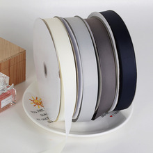 螺紋帶蝴蝶結輔料蛋糕禮盒包裝印刷logo彩色滌綸羅紋織帶