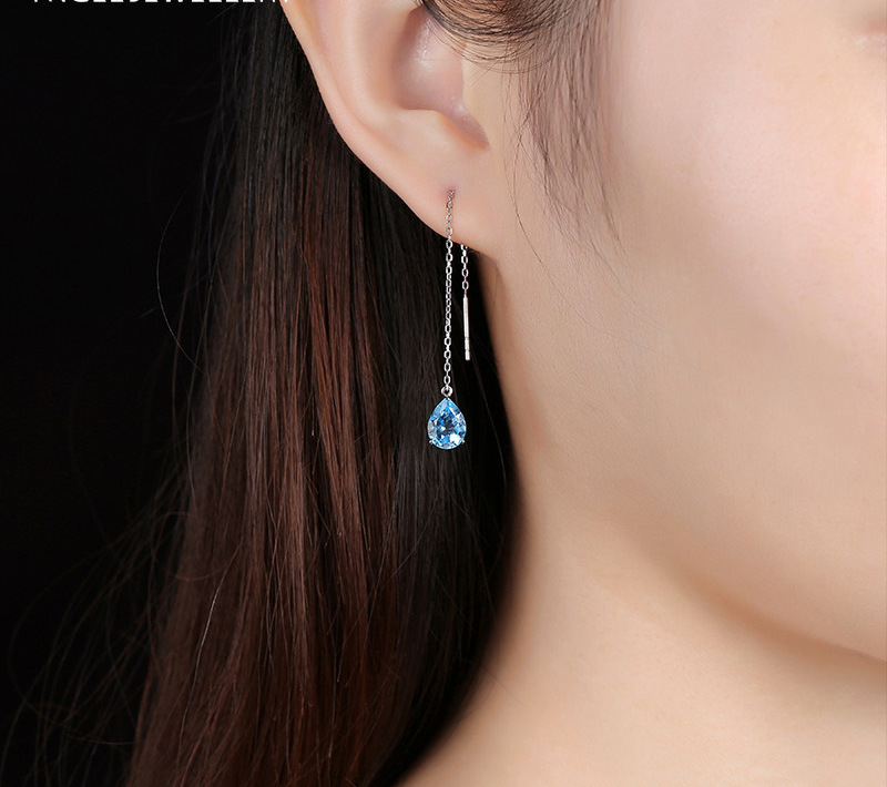 Simple Style Water Droplets Copper Plating Rings Earrings Necklace display picture 3