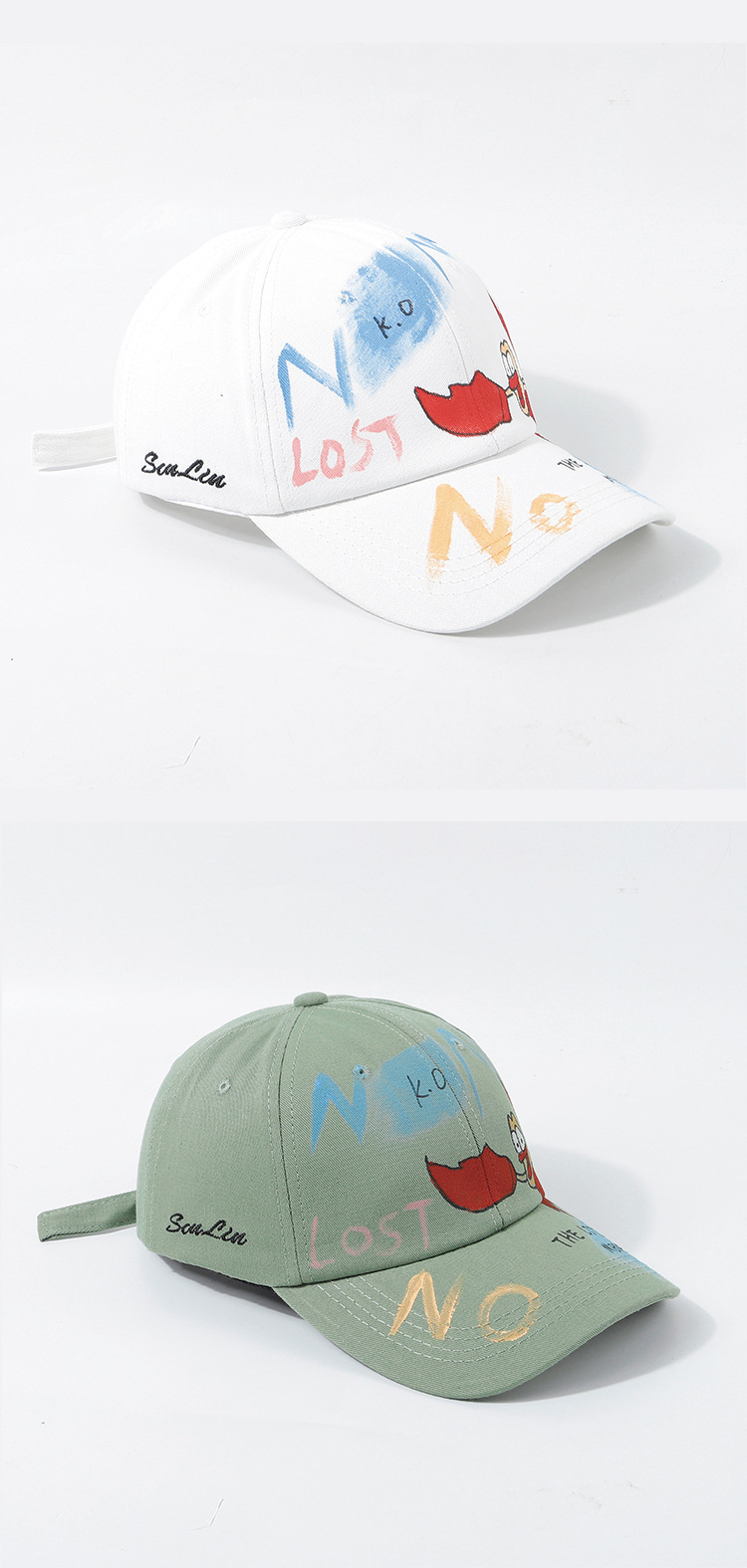 Hand-painted Graffiti Hat New  Baseball All-match Women's Cap display picture 8