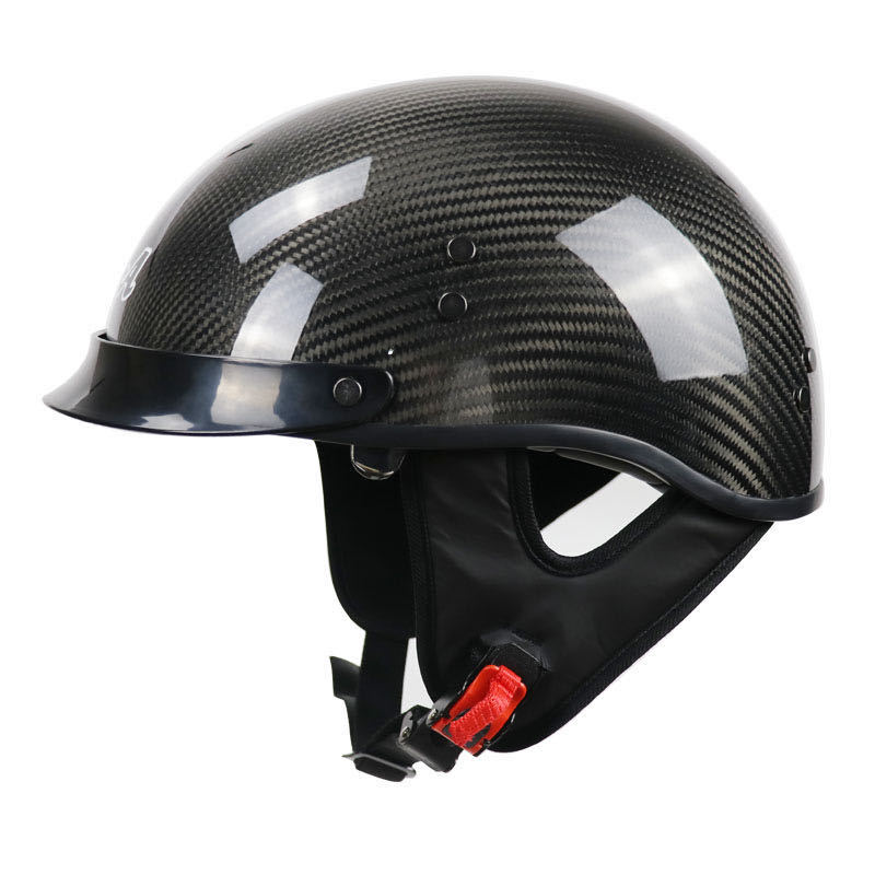 Cross border carbon fibre Helmet Half helmet Retro locomotive Four seasons Helmet The spring and autumn half men and women Half helmet endoscope