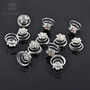 Spiral, hairgrip, beads from pearl, accessories, suitable for import, European style, wholesale