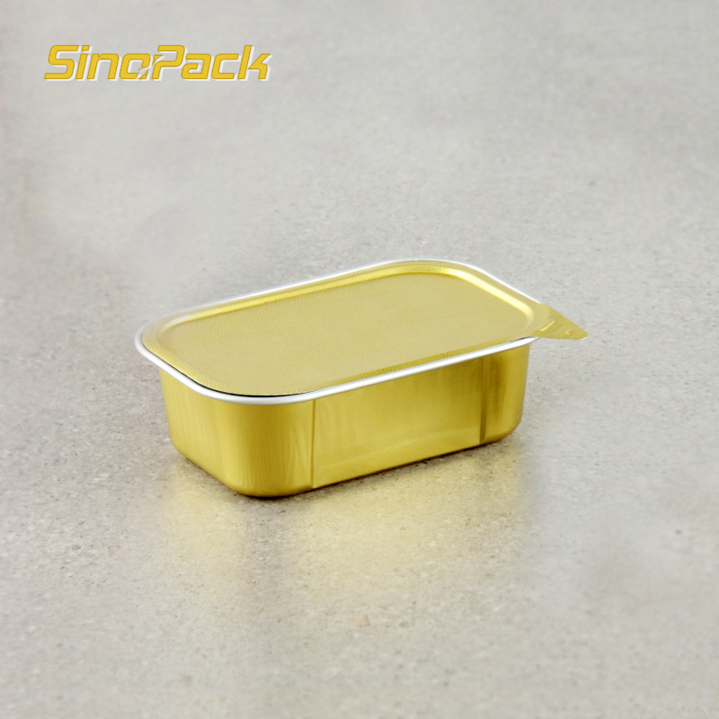 金信sinopack168ML高温杀菌铝箔盒 铝罐 铝箔容器 加厚保温锡纸盒