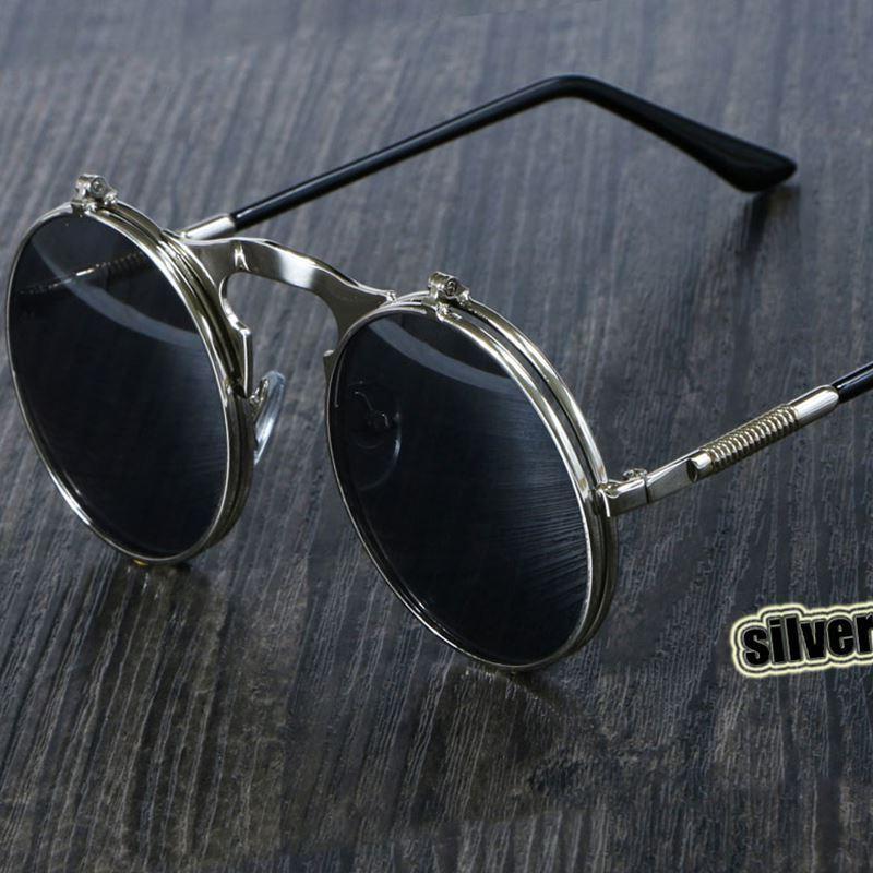 Sunglasses Round Metal Women Style Retro...