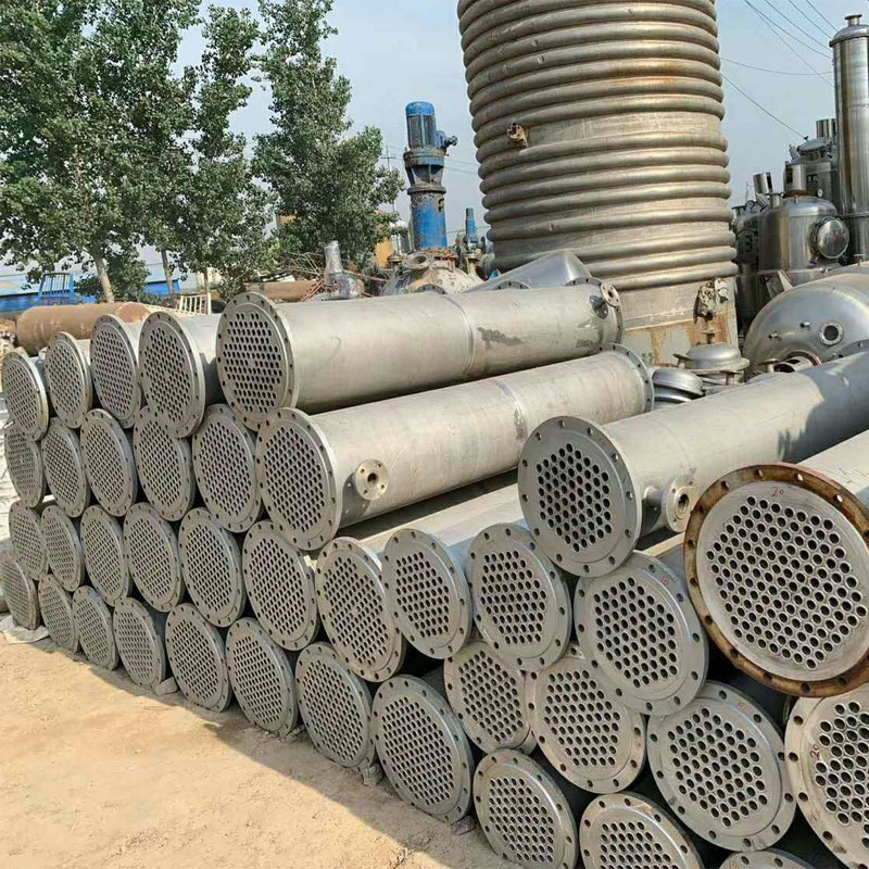不锈钢列管式冷凝器 石墨块式冷凝器二手20平方不锈钢换热器