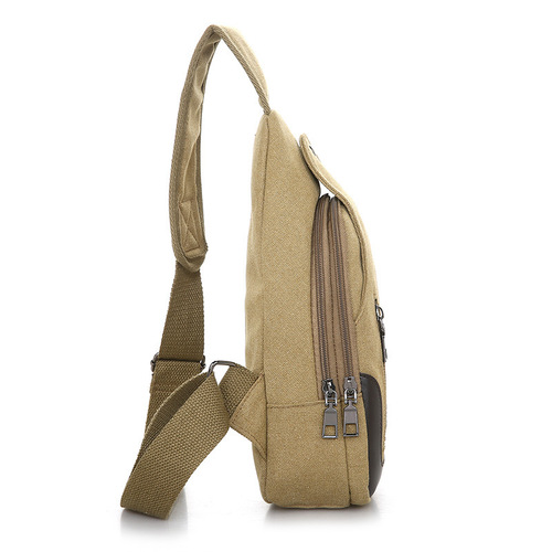 Bags New Men's Chest Bag Canvas Bag Crossbody Bag Men's Bag Shoulder Bag Chest Small Backpack Casual Waist Bag