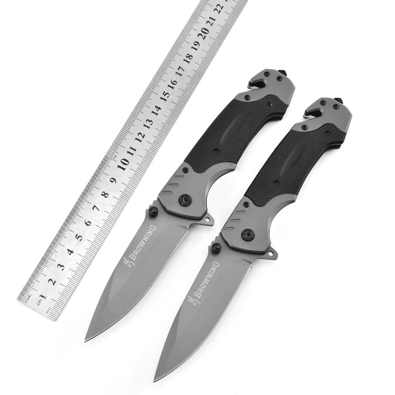 Multi-functional Stainless Steel Folding Knife Outdoor Portable Wilderness Survival Knife