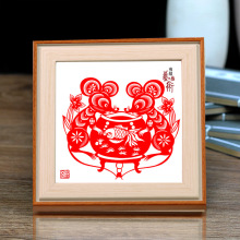 现货批发创意手工剪纸摆件窗花纸雕十二生肖旅游摆摊纪念品摆