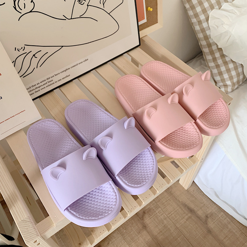 New slippers female summer ins cute girl...