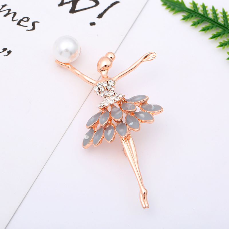 Simple Style Animal Alloy Enamel Artificial Pearls Rhinestones Unisex Brooches display picture 21