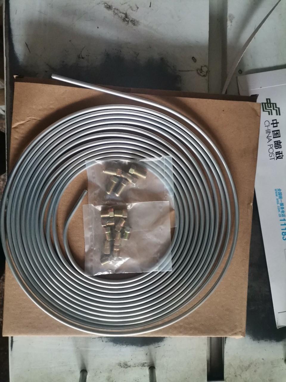 Copper Connector Self-Locking Oil Pipe Joint, Easy to Replace Set, Brake Pipe, Brake Line Connector Brass