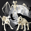 Realistic skeleton, decorations, halloween, spider, scorpion