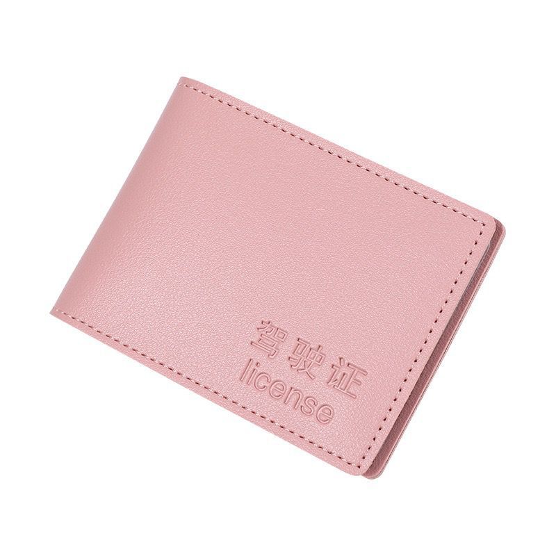 Licencia de Conducir estuche de cuero personalidad femenina coche creativo Licencia de Conducir pieza clip de dibujos animados cubierta protectora Certificado de vehículo de motor