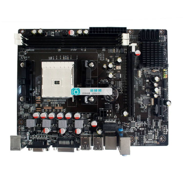Новая материнская плата A55 для настольного компьютера FM1 Jinshuosheng, двухканальная память DDR3, 904-контактная материнская плата A75 X4 631