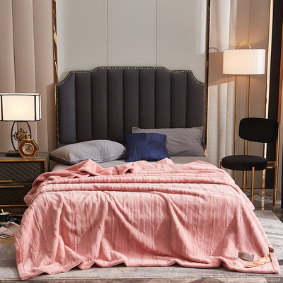 2020新款摩登裘皮毛毯 纯色仿动物皮 加厚保暖毛毯礼品供货批发|ms