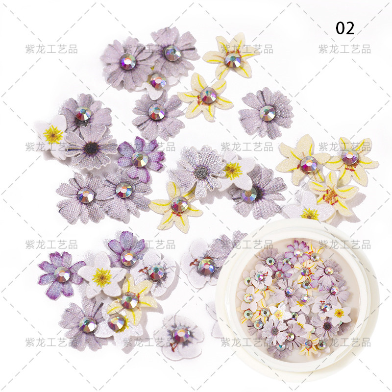 Zhifei nuevo estilo independiente gato ojo embotellado arco flor 6-color tridimensional diamante japonés Super Flash uñas decoraciones