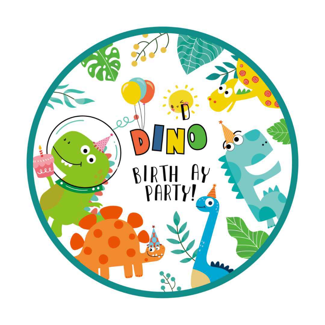 Dinosaur Pattern Birthday Dinosaur Paper Party Tableware