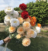 New simulation flower 6 heads of hibiscus Peony Yumei Puppet Hotel Home Furnishing Wedding Decoration Flower Architecture