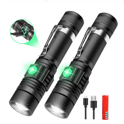 518 Flashlight flashlight T6 charge Zoom Mini Strong light Flashlight outdoors led Flashlight USB Rechargeable flashlight