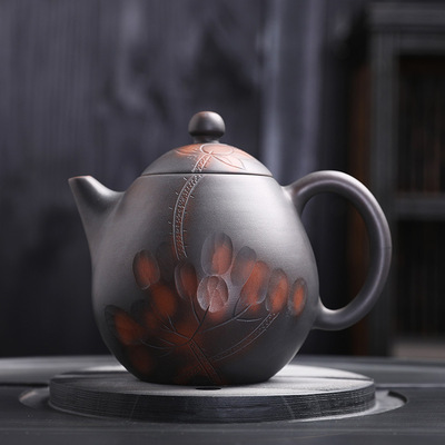 Purple Tao teapot Construction of water ceramics tea set Chinese style manual Jump knife originality Kung Fu teapot Tea makers Tea pot customized