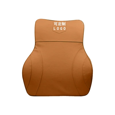 waist pad car LOGO — Waist support - long-waist-support-cadillac-brown