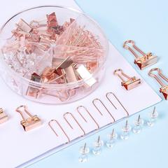 Creative multifunctional paper clip long tail clip I-shaped nail dovetail clip combination set office study file clip