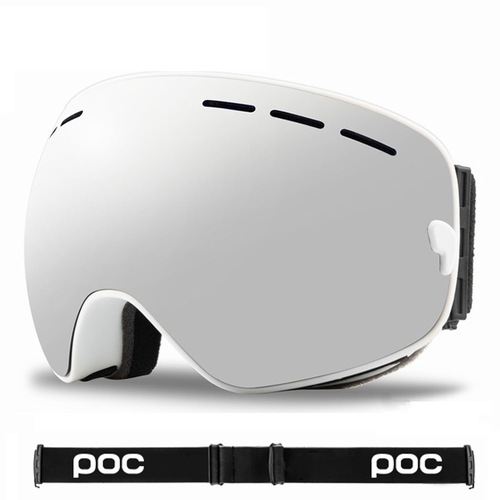 POC double-layer anti-fog ski goggles comma-coated ski glasses mountaineering goggles double-layer anti-fog sheet