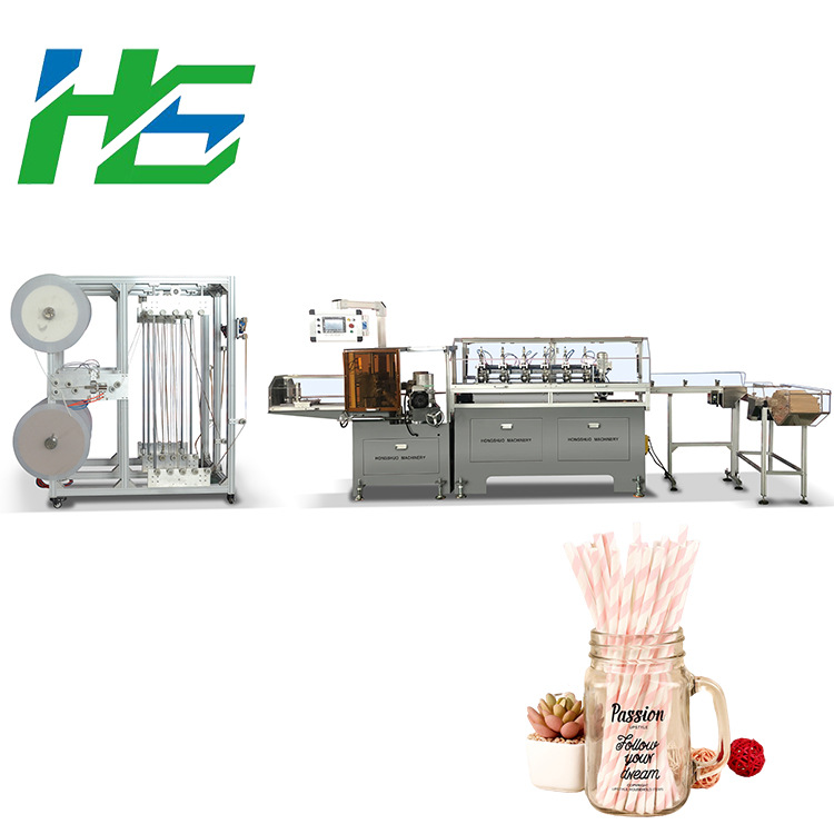 宏硕 产家直销自动接纸纸吸管制造机