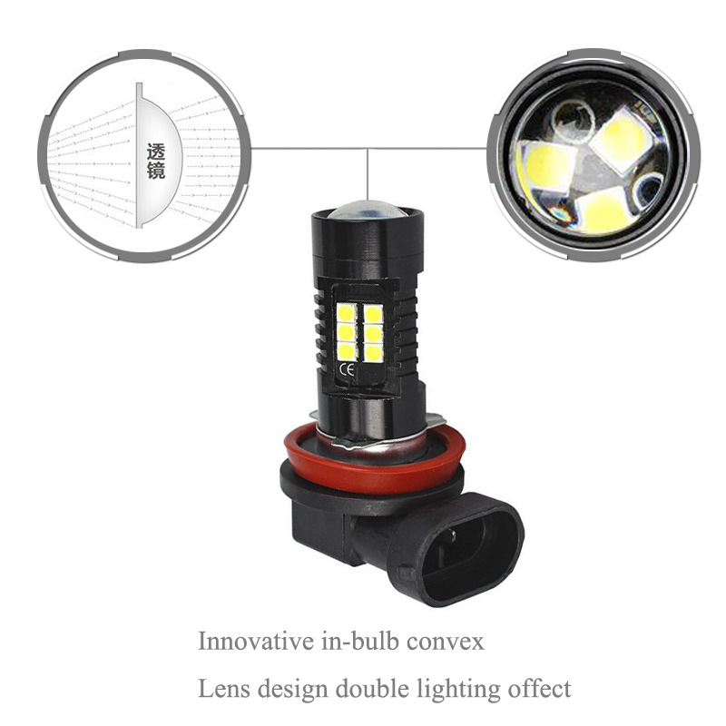 Lámpara de niebla LED para automóviles 3030 21SMD H8 H11 LED lámpara de niebla de alto brillo 9005 / 9006 21W