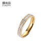 Jewelry, accessory, golden ring stainless steel for beloved, pink gold, wholesale