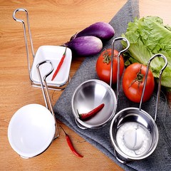 Stainless steel spoon holder set, including soup spoon, slotted spoon, and spoon stand, Swan spoon holder, restaurant hanging spoon rack, draining rack