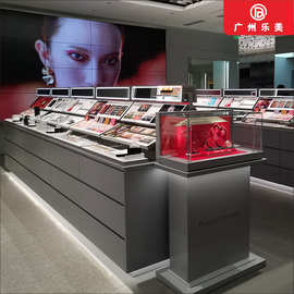 商场彩妆化妆品专柜展示柜品牌连锁靠墙高柜简约大方精品展柜