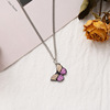 Necklace with butterfly, pendant, accessories, factory direct supply, simple and elegant design