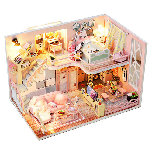DIY Small House Manufacturer Wholesale, Qixi Valentine's Day Birthday Creative Gift Brainy Toy Handmade Building Model