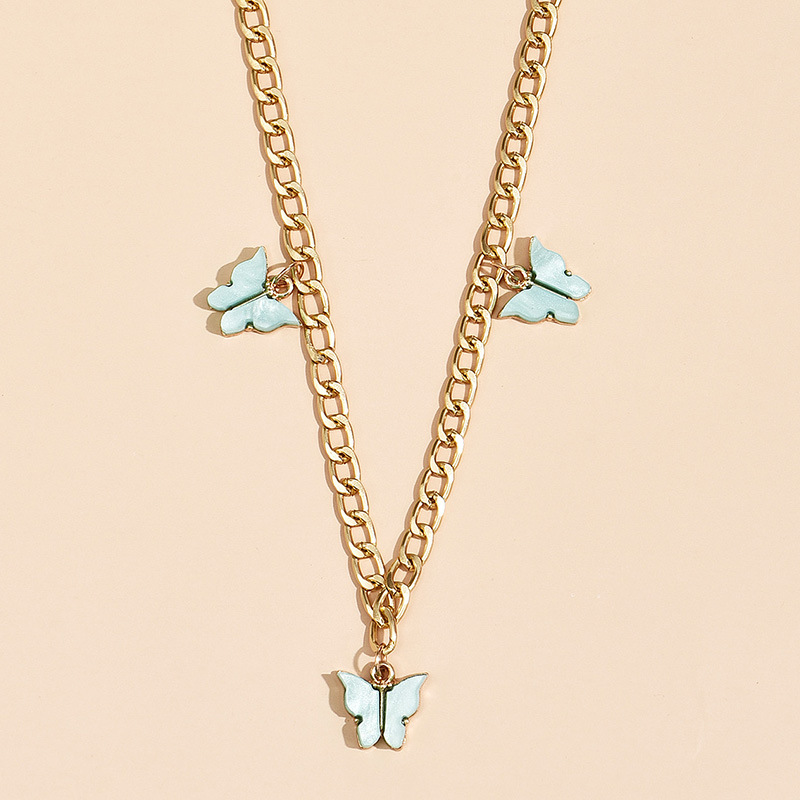 Fashion Simple  Butterfly Pendant Multi-layer Women's Necklace display picture 7