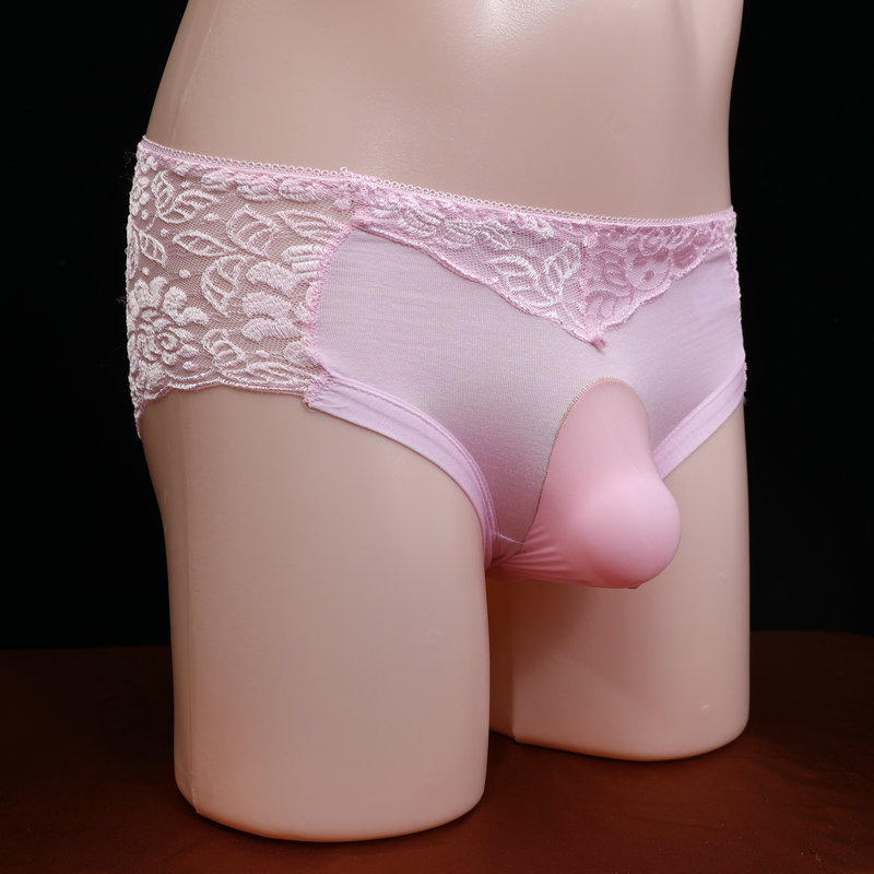 Ropa interior de encaje para hombres con jj set sexy medias ropa interior ultrafina transpirable verano totalmente transparente