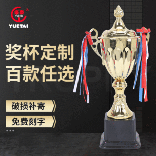 School Games Metal Trophy Junior Student Gold Silver Bronze Trophy Golf Football Basketball Trophy
