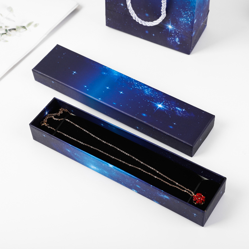 Starry Sky Pattern 1 Piece Fashion Starry Sky Paper Jewelry Boxes