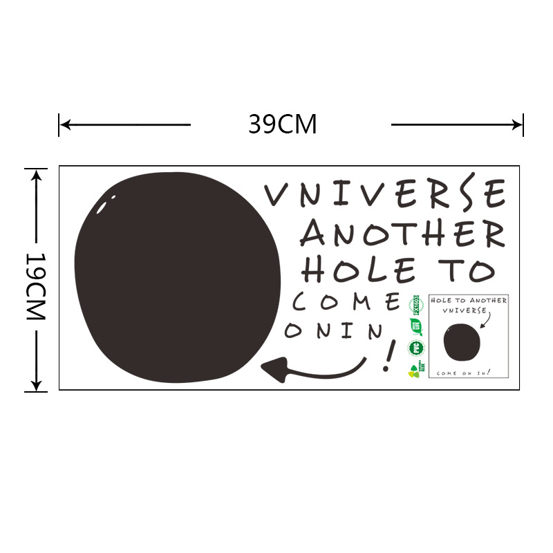 New Creative Art Black Hole Wall Stickers display picture 1