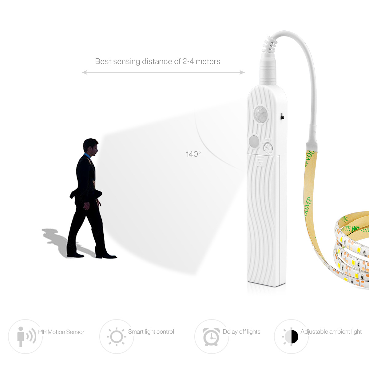 Buy quality Led Human Body Sensor Lamp With PIR Infrared Sports