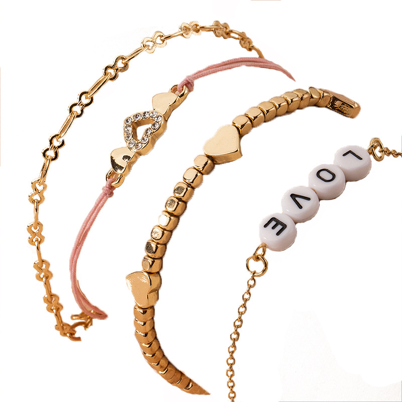 Nueva Moda Retro Estilo Étnico Letra Tejida Pulsera Coreana Para Mujeres Al Por Mayor display picture 5