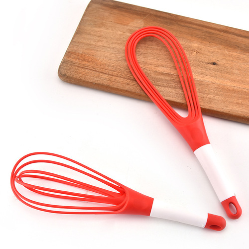 Rotating egg beater, dual-purpose plastic foldable storage mixer, manual dough mixer