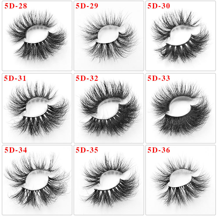 Three-dimensional Cross Thick 25mm Mink Hair False Eyelashes display picture 3