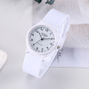 Waterproof plastic black watch suitable for men and women for leisure, custom made