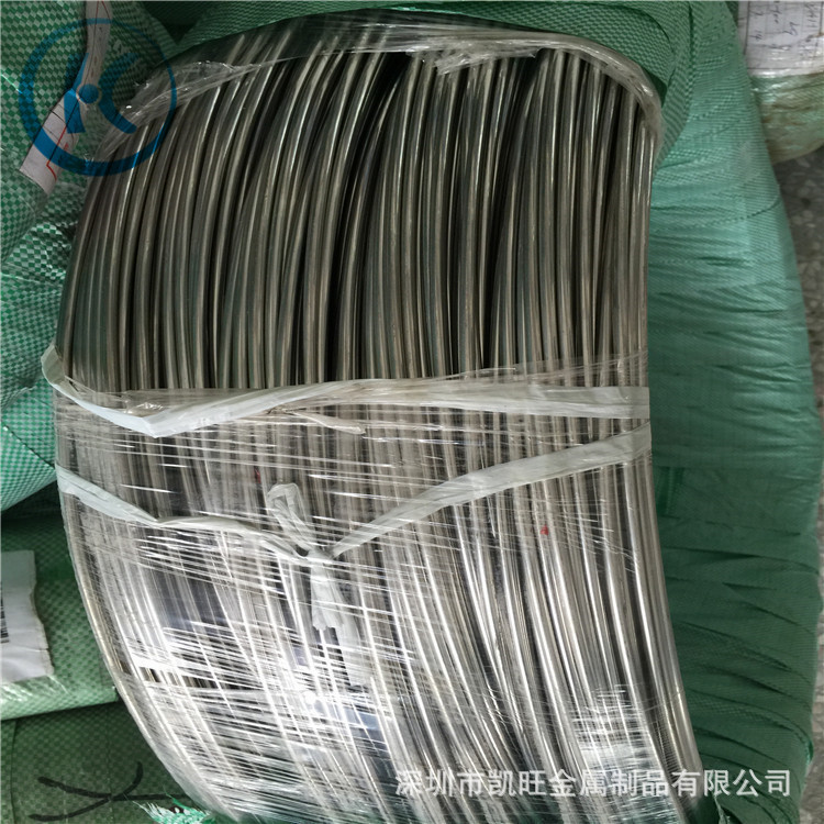 SUS304/316L不锈钢圆线 压扁弹簧线 方线条 定尺切割调直加工