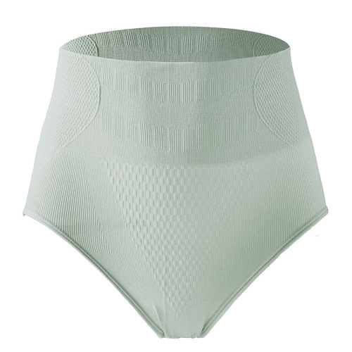 High-waisted belly-controlling and body-shaping simple seamless women's underwear Breathable elastic comfortable butt lifting graphene underwear for women